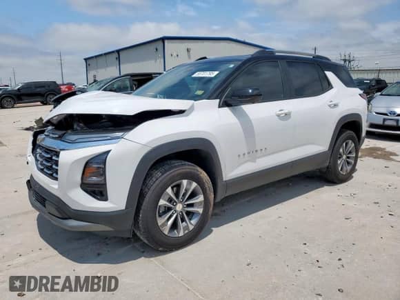 2025 Chevrolet Equinox FWD LT с VIN 3GNAXHEG9SL150173, выставлен на аукционе Copart как лот 58701795 с пробегом 6 934 миль миль и Списание • Salvage title. История ставок и продаж доступна на DreamBid. Изображение 1.