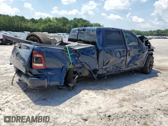 2024 Ram 1500 Limited with VIN 1C6SRFHT2RN104612, listed as a Copart auction lot 61955495 with Not provided miles and Salvage title. Bid and sale history available at DreamBid. Image 3.