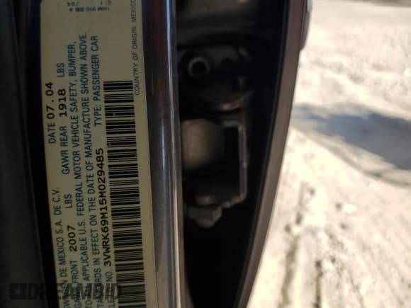 ✅ 2005 Volkswagen Jetta GL • VIN: 3VWRK69M15M029485 • Lot: 76056274. Listed on Copart with 147,559 mi. Free auction sales archive from the USA and detailed vehicle history report at DreamBid. Image 12.