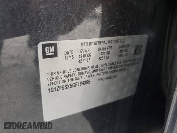 2016 Chevrolet Malibu LT z VIN 1G1ZF5SX5GF184395, wystawiony jako Copart lot #71604095 z przebiegiem 130 078 mil mil oraz Szkoda całkowita • Salvage title. Historia ofert i sprzedaży dostępna na DreamBid. Obrazek 12.