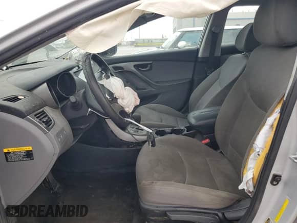 2013 Hyundai Elantra GLS z VIN KMHDH4AE0DU525081, wystawiony jako Copart lot #83808395 z przebiegiem Nie podano mil oraz Szkoda całkowita • Salvage title. Historia ofert i sprzedaży dostępna na DreamBid. Obrazek 7.