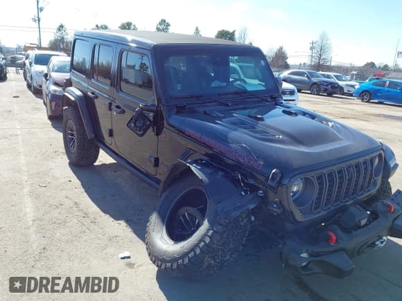 ✅ 2024 Jeep Wrangler Rubicon X • VIN: 1C4RJXFG5RW239992 • Лот: 41394435. Опубликован ранее на IAAI с пробегом 12 065 миль. Бесплатный доступ к архиву аукционных продаж из США и подробный отчёт об истории автомобиля на DreamBid. Изображение 1.