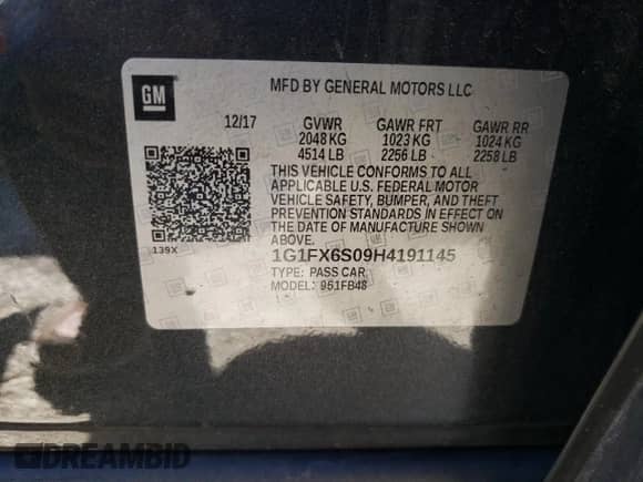 2017 Chevrolet Bolt EV Premier z VIN 1G1FX6S09H4191145, wystawiony jako Copart lot #86533635 z przebiegiem 93 179 mil mil oraz Szkoda całkowita • Salvage title. Historia ofert i sprzedaży dostępna na DreamBid. Obrazek 12.