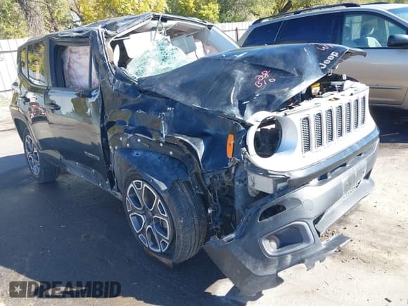 ✅ 2016 Jeep Renegade Limited • VIN: ZACCJBDT5GPC66113 • Lot: 43539339. Listed on IAAI with Not provided. Free auction sales archive from the USA and detailed vehicle history report at DreamBid. Image 1.