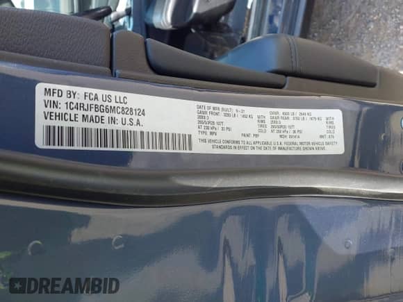 2021 Jeep Grand Cherokee 80th Anniversary с VIN 1C4RJFBG6MC828124, выставлен на аукционе IAAI как лот 43360424 с пробегом 45 071 миль миль и . История ставок и продаж доступна на DreamBid. Изображение 9.