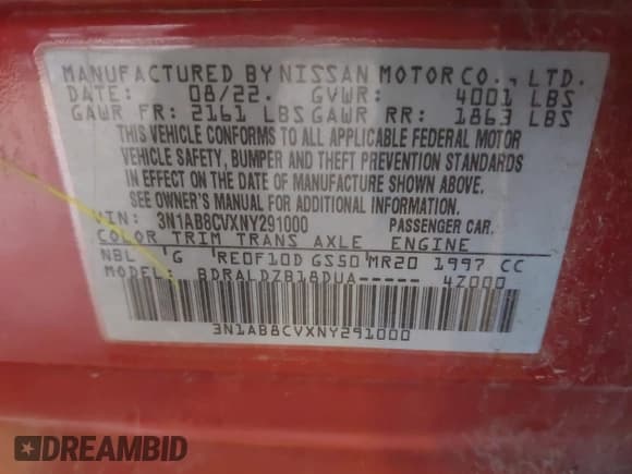 ✅ 2022 Nissan Sentra SV • VIN: 3N1AB8CVXNY291000 • Lot: 42909497. Wystawiony na IAAI z przebiegiem 52 487 mil. Bezpłatny archiwum sprzedaży aukcyjnych z USA i szczegółowy raport historii pojazdu na DreamBid. Zdjęcie 9.