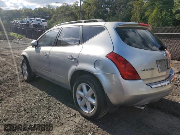 ✅ 2003 Nissan Murano SE • VIN: JN8AZ08T33W120454 • Lot: 85156405. Listed on Copart with 120,550 mi. Free auction sales archive from the USA and detailed vehicle history report at DreamBid. Image 2.