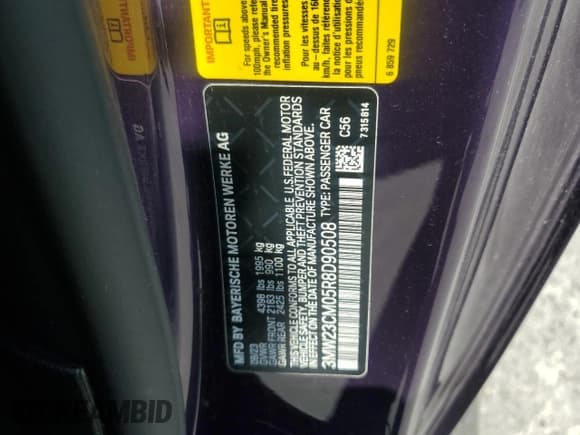 ✅ 2024 BMW 2 Series 230i • VIN: 3MW23CM05R8D90508 • Лот: 55360135. Опубликован ранее на Copart с пробегом 10 748 миль. Бесплатный доступ к архиву аукционных продаж из США и подробный отчёт об истории автомобиля на DreamBid. Изображение 12.