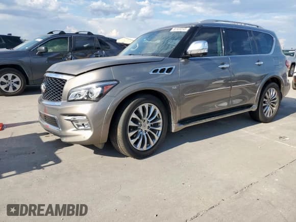 ✅ 2017 Infiniti QX80 • VIN: JN8AZ2NF2H9645067 • Lot: 82320245. Listed on Copart with 62,879 mi. Free auction sales archive from the USA and detailed vehicle history report at DreamBid. Image 1.