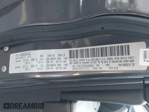 ✅ 2016 Jeep Cherokee Limited • VIN: 1C4PJMDS9GW309441 • Lot: 42844444. Wystawiony na IAAI z przebiegiem 108 427 mil. Bezpłatny archiwum sprzedaży aukcyjnych z USA i szczegółowy raport historii pojazdu na DreamBid. Zdjęcie 9.