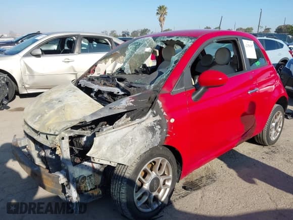 ✅ 2012 FIAT 500 Pop • VIN: 3C3CFFARXCT103174 • Lot: 42150397. Listed on IAAI with Not provided. Free auction sales archive from the USA and detailed vehicle history report at DreamBid. Image 2.