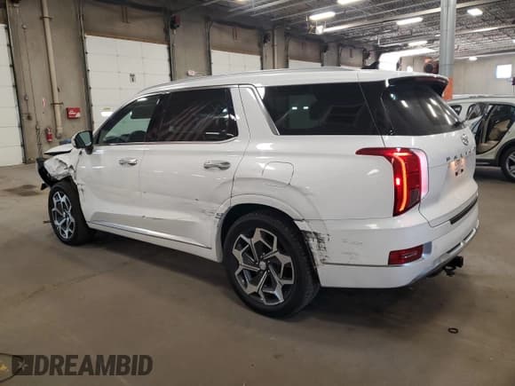 ✅ 2021 Hyundai Palisade Calligraphy • VIN: KM8R7DHE5MU240391 • Lot: 84463465. Listed on Copart with 75,875 mi. Free auction sales archive from the USA and detailed vehicle history report at DreamBid. Image 2.
