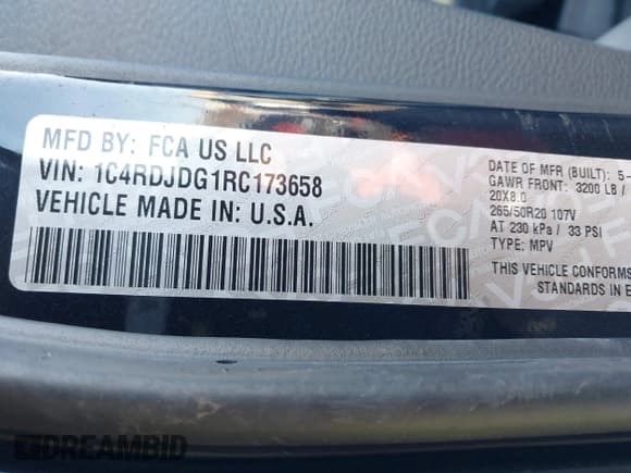 ✅ 2024 Dodge Durango GT Plus • VIN: 1C4RDJDG1RC173658 • Lot: 41212499. Wystawiony na IAAI z przebiegiem 913 mil. Bezpłatny archiwum sprzedaży aukcyjnych z USA i szczegółowy raport historii pojazdu na DreamBid. Zdjęcie 9.