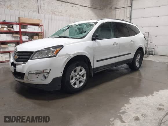 2017 Chevrolet Traverse LS with VIN 1GNKVFKD4HJ269094, listed as a IAAI auction lot 43480677 with 134,710 mi miles and . Bid and sale history available at DreamBid. Image 2.