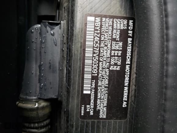 ✅ 2015 BMW i3 • VIN: WBY1Z4C57FV503091 • Лот: 44481853. Опубликован ранее на Copart с пробегом Не указан. Бесплатный доступ к архиву аукционных продаж из США и подробный отчёт об истории автомобиля на DreamBid. Изображение 12.