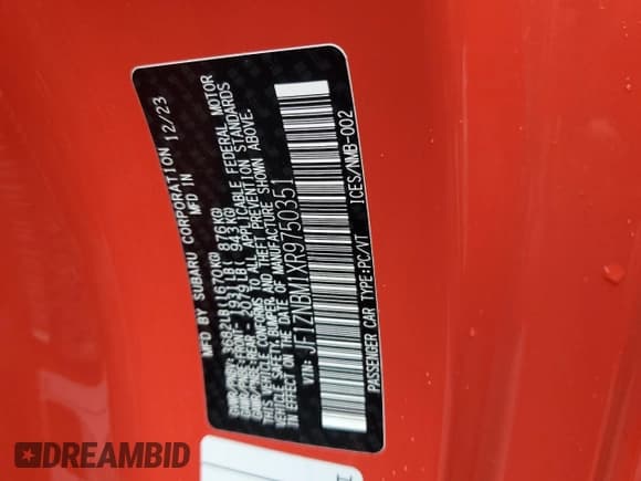 ✅ 2024 Toyota 86 TRUENO Edition • VIN: JF1ZNBM1XR9750351 • Лот: 72234694. Опубликован ранее на Copart с пробегом 3 592 миль. Бесплатный доступ к архиву аукционных продаж из США и подробный отчёт об истории автомобиля на DreamBid. Изображение 12.