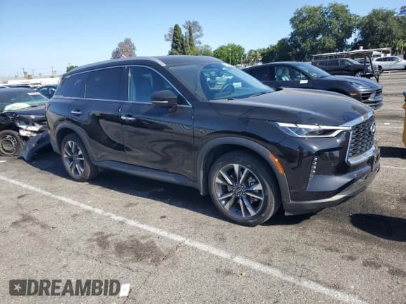 ✅ 2024 Infiniti QX60 Luxe • VIN: 5N1DL1FRXRC347184 • Lot: 57488845. Listed on Copart with 14,122 mi. Free auction sales archive from the USA and detailed vehicle history report at DreamBid. Image 4.