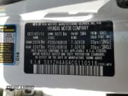 ✅ 2012 Hyundai Santa Fe SE • VIN: 5XYZH4AG4CG110518 • Lot: 77423244. Listed on Copart with 170,903 mi. Free auction sales archive from the USA and detailed vehicle history report at DreamBid. Image 13.