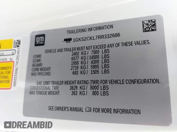 ✅ 2024 GMC Yukon AT4 • VIN: 1GKS2CKL7RR332686 • Lot: 42713210. Wystawiony na IAAI z przebiegiem 18 900 mil. Bezpłatny archiwum sprzedaży aukcyjnych z USA i szczegółowy raport historii pojazdu na DreamBid. Zdjęcie 9.