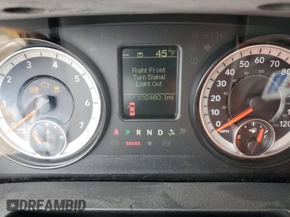 2016 Ram 1500 Express with VIN 3C6JR7AT1GG240487, listed as a Copart auction lot 81378904 with 102,480 mi miles and Salvage title. Bid and sale history available at DreamBid. Image 9.