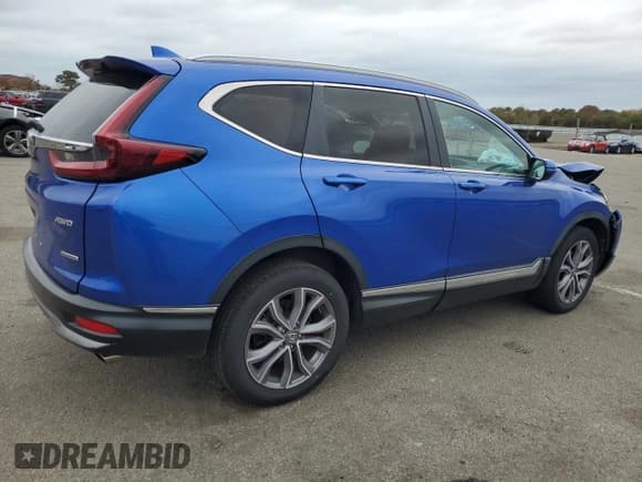 ✅ 2020 Honda CR-V Touring • VIN: 7FARW2H93LE020645 • Lot: 90455455. Listed on Copart with 65,417 mi. Free auction sales archive from the USA and detailed vehicle history report at DreamBid. Image 3.