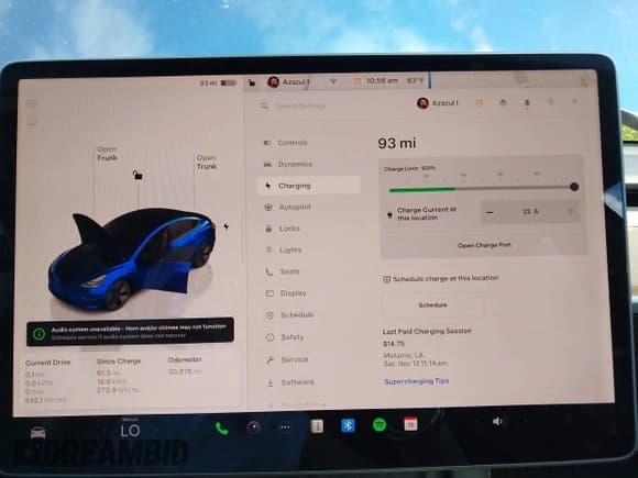 ✅ 2022 Tesla Model 3 • VIN: 5YJ3E1EA7NF189941 • Lot: 43455997. Wystawiony na IAAI z przebiegiem 30 876 mil. Bezpłatny archiwum sprzedaży aukcyjnych z USA i szczegółowy raport historii pojazdu na DreamBid. Zdjęcie 17.