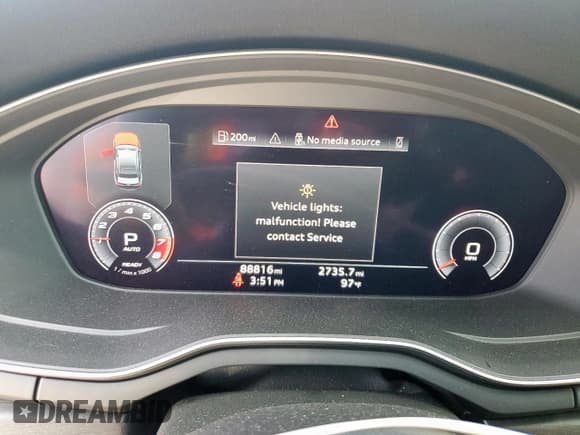 ✅ 2020 Audi A4 Premium Plus • VIN: WAUENAF4XLN007453 • Lot: 81131625. Listed on Copart with 88,816 mi. Free auction sales archive from the USA and detailed vehicle history report at DreamBid. Image 9.