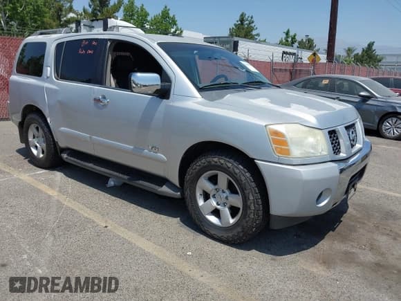 ✅ 2006 Nissan Armada LE • VIN: 5N1AA08A96N707362 • Lot: 42609650. Listed on IAAI with 153,953 mi. Free auction sales archive from the USA and detailed vehicle history report at DreamBid. Image 1.