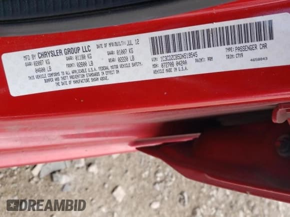 ✅ 2013 Dodge Avenger SXT • VIN: 1C3CDZCB5DN519545 • Лот: 67645344. Опубликован ранее на Copart с пробегом 177 057 миль. Бесплатный доступ к архиву аукционных продаж из США и подробный отчёт об истории автомобиля на DreamBid. Изображение 15.