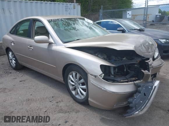 2006 Hyundai Azera SE с VIN KMHFC46FX6A125848, выставлен на аукционе IAAI как лот 42195041 с пробегом 147 596 миль миль и . История ставок и продаж доступна на DreamBid. Изображение 1.