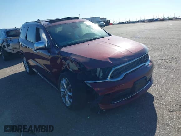 ✅ 2022 Dodge Durango Citadel • VIN: 1C4SDJET3NC219109 • Lot: 42543720. Listed on IAAI with 49,680 mi. Free auction sales archive from the USA and detailed vehicle history report at DreamBid. Image 1.