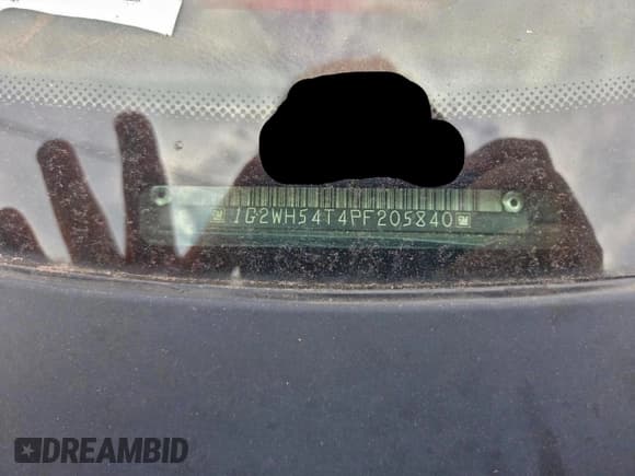 ✅ 1993 Pontiac Grand Prix LE • VIN: 1G2WH54T4PF205840 • Lot: 95897075. Listed on Copart with 197,095 mi. Free auction sales archive from the USA and detailed vehicle history report at DreamBid. Image 10.