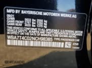 ✅ 2022 BMW 7 Series 740i xDrive • VIN: WBA7T4C02NCH98385 • Lot: 71987175. Listed on Copart with 23,985 mi. Free auction sales archive from the USA and detailed vehicle history report at DreamBid. Image 12.