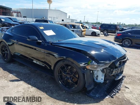 ✅ 2022 Ford Mustang GT • VIN: 1FA6P8CFXN5122711 • Lot: 42224835. Listed on IAAI with 40,636 mi. Free auction sales archive from the USA and detailed vehicle history report at DreamBid. Image 1.