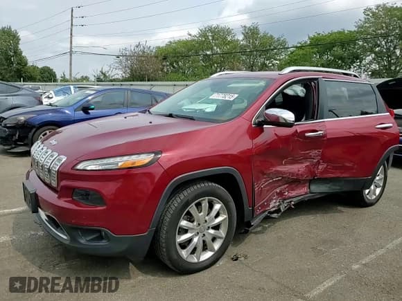 ✅ 2017 Jeep Cherokee Limited • VIN: 1C4PJLDS2HW595774 • Lot: 71778215. Listed on Copart with 137,295 mi. Free auction sales archive from the USA and detailed vehicle history report at DreamBid. Image 14.
