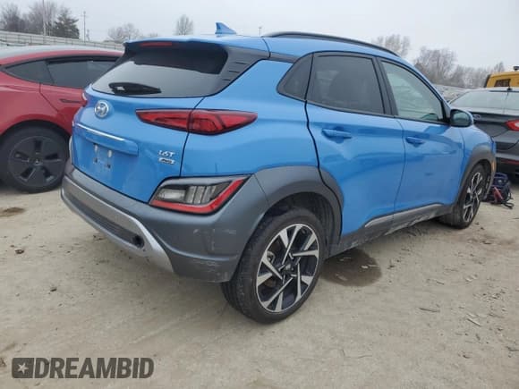 ✅ 2022 Hyundai Kona Limited • VIN: KM8K5CA35NU792307 • Лот: 40629974. Опубликован ранее на Copart с пробегом Не указан. Бесплатный доступ к архиву аукционных продаж из США и подробный отчёт об истории автомобиля на DreamBid. Изображение 3.