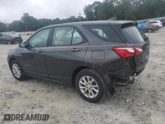2018 Chevrolet Equinox LS with VIN 2GNAXHEV1J6150198, listed as a Copart auction lot 82285555 with 111,350 mi miles and Salvage title. Bid and sale history available at DreamBid. Image 2.