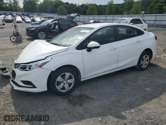 ✅ 2018 Chevrolet Cruze LS • VIN: 1G1BC5SMXJ7234001 • Lot: 59362453. Listed on Copart with Not provided. Free auction sales archive from the USA and detailed vehicle history report at DreamBid. Image 1.