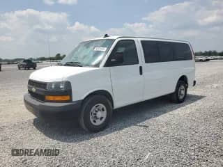 2019 Chevrolet Express Passenger LS с VIN 1GAWGEFG4K1340118, выставлен на аукционе Copart как лот 58381575 с пробегом 94 030 миль миль и Чистый • Clean title. История ставок и продаж доступна на DreamBid. Изображение 1.