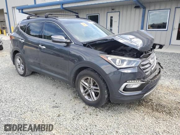 2018 Hyundai Santa Fe 2.4L with VIN 5XYZU3LB7JG513154, listed as a Copart auction lot 71161875 with 75,398 mi miles and Salvage title. Bid and sale history available at DreamBid. Image 4.