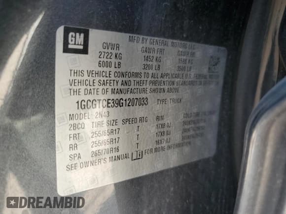 ✅ 2016 Chevrolet Colorado 4WD LT • VIN: 1GCGTCE39G1207033 • Lot: 75758154. Wystawiony na Copart z przebiegiem 225 597 mil. Bezpłatny archiwum sprzedaży aukcyjnych z USA i szczegółowy raport historii pojazdu na DreamBid. Zdjęcie 12.
