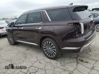 2024 Hyundai Palisade Calligraphy с VIN KM8R7DGE0RU734487, выставлен на аукционе Copart как лот 64662714 с пробегом 6 034 миль миль и Списание • Salvage title. История ставок и продаж доступна на DreamBid. Изображение 2.