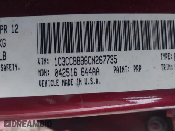 ✅ 2012 Chrysler 200 Touring • VIN: 1C3CCBBB6CN267735 • Lot: 43541999. Wystawiony na IAAI z przebiegiem 200 000 mil. Bezpłatny archiwum sprzedaży aukcyjnych z USA i szczegółowy raport historii pojazdu na DreamBid. Zdjęcie 9.