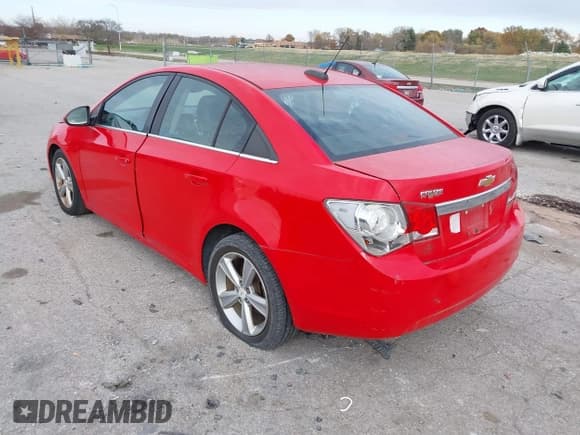 ✅ 2015 Chevrolet Cruze LT • VIN: 1G1PE5SB2F7218798 • Lot: 43646134. Listed on IAAI with Not provided. Free auction sales archive from the USA and detailed vehicle history report at DreamBid. Image 3.