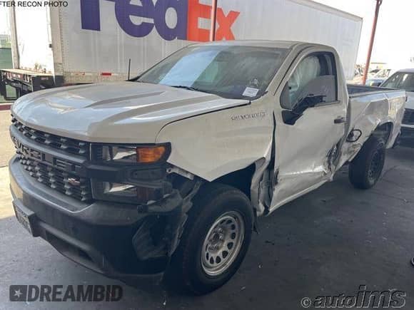 2021 Chevrolet Silverado 1500 Work Truck z VIN 3GCNWAEF8MG164749, wystawiony jako IAAI lot #43632324 z przebiegiem 90 987 mil mil oraz . Historia ofert i sprzedaży dostępna na DreamBid. Obrazek 1.