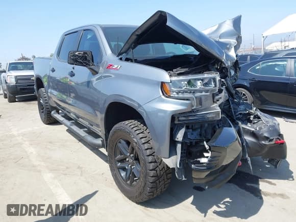 ✅ 2021 Chevrolet Silverado 1500 LT Trail Boss • VIN: 1GCPYFED1MZ412404 • Lot: 42581999. Listed on IAAI with 73,245 mi. Free auction sales archive from the USA and detailed vehicle history report at DreamBid. Image 1.