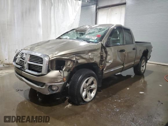 ✅ 2008 Dodge 1500 SLT • VIN: 1D7HU18N78J127269 • Лот: 57906214. Опубликован ранее на Copart с пробегом 105 962 миль. Бесплатный доступ к архиву аукционных продаж из США и подробный отчёт об истории автомобиля на DreamBid. Изображение 1.