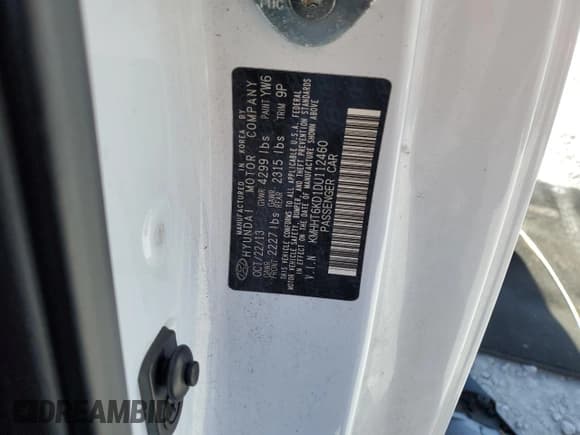 ✅ 2013 Hyundai Genesis Coupe Premium • VIN: KMHHT6KD1DU112460 • Лот: 85746195. Опубликован ранее на Copart с пробегом Не указан. Бесплатный доступ к архиву аукционных продаж из США и подробный отчёт об истории автомобиля на DreamBid. Изображение 12.