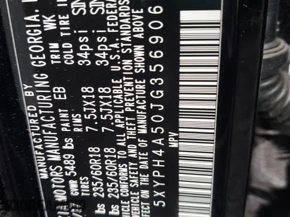 ✅ 2018 Kia Sorento EX • VIN: 5XYPH4A50JG356906 • Лот: 90227015. Опубликован ранее на Copart с пробегом 103 102 миль. Бесплатный доступ к архиву аукционных продаж из США и подробный отчёт об истории автомобиля на DreamBid. Изображение 13.