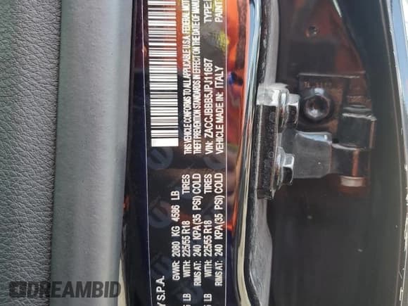 ✅ 2018 Jeep Renegade Altitude • VIN: ZACCJBBB5JPJ11687 • Lot: 63938455. Listed on Copart with 64,526 mi. Free auction sales archive from the USA and detailed vehicle history report at DreamBid. Image 13.